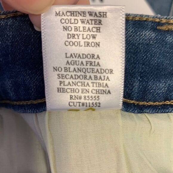 Pistola Tory Distressed Cropped Ankle Zip Skinny Jeans Size 26 New - Picture 12 of 16